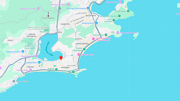 Mapa Ipanema